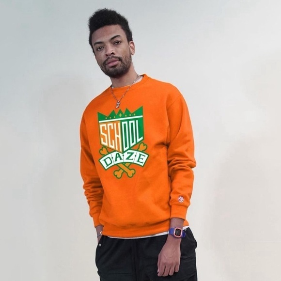 Rare Orange and Green FAMU School Dayz Spike Lee Joint 40 Acres Sweatshirt - Picture 1 of 7